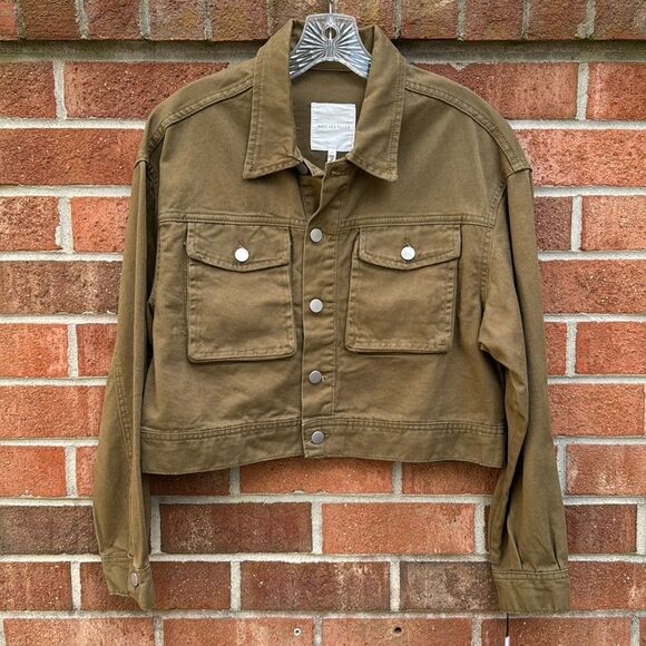 AVEC LES FILLES Denim Jacket sz Medium NWT - Picture 2 of 12